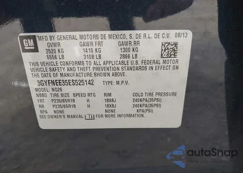 2014 Cadillac Srx Luxury Collection from USA, damaged, VIN 3GYFNEE35ES525142